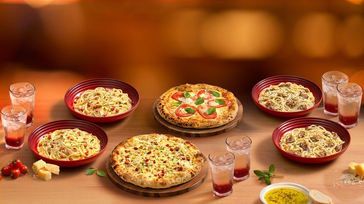 Um delicioso jantar italiano para um casal